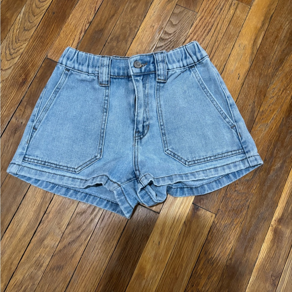 PacSun Blue Jean Shorts with Layered Hem